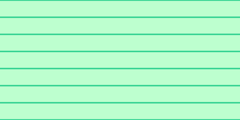 #bdffcf, #36d393 horizontal lines, five pixels wide, fifty-two pixels apart