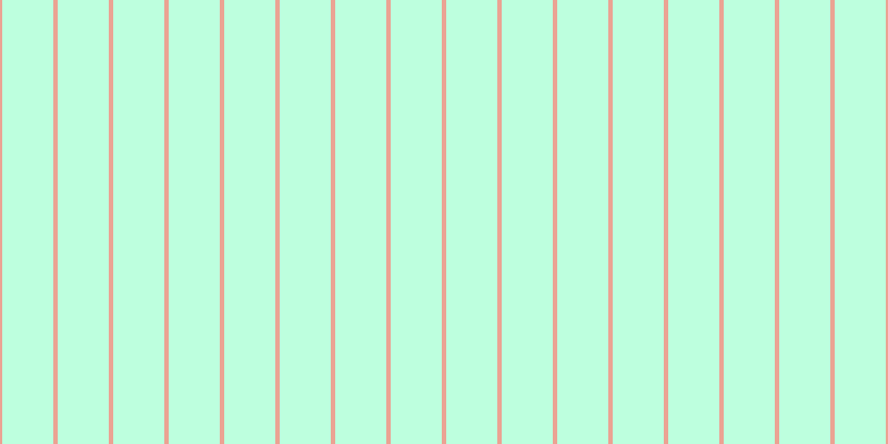 #bdffde, #eba393 vertical lines, four pixels wide, forty-six pixels apart