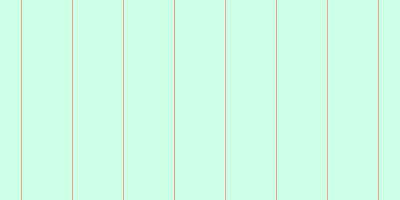 #bdffde (75%), #eba393 vertical lines, two pixels wide, one hundred pixels apart