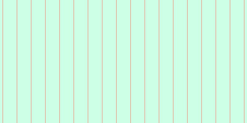 #bdffde (75%), #eba393 vertical lines, two pixels wide, forty-four pixels apart