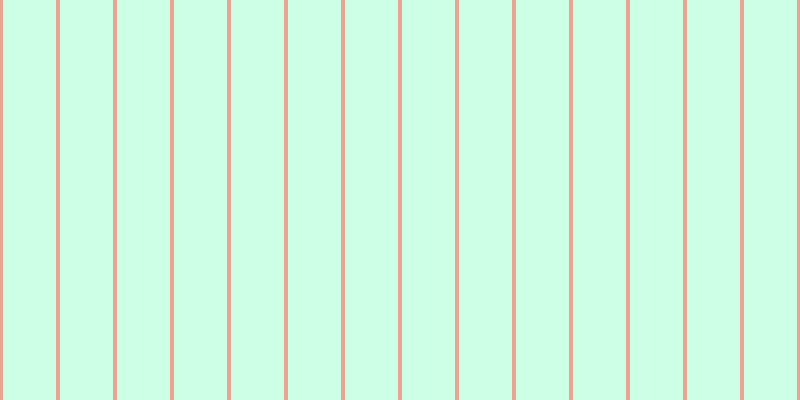 #bdffde (75%), #eba393 vertical lines, four pixels wide, fifty-three pixels apart