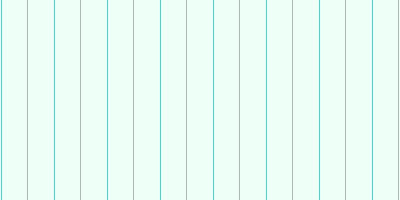 #bdffe0 (25%), #04a393 vertical lines, one pixels wide, fifty-two pixels apart