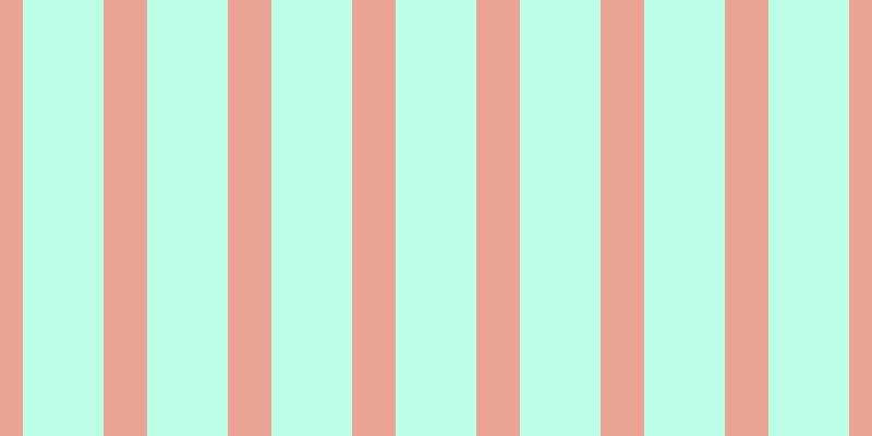 #bdffe7, #eba393 vertical lines, forty pixels wide, seventy-four pixels apart