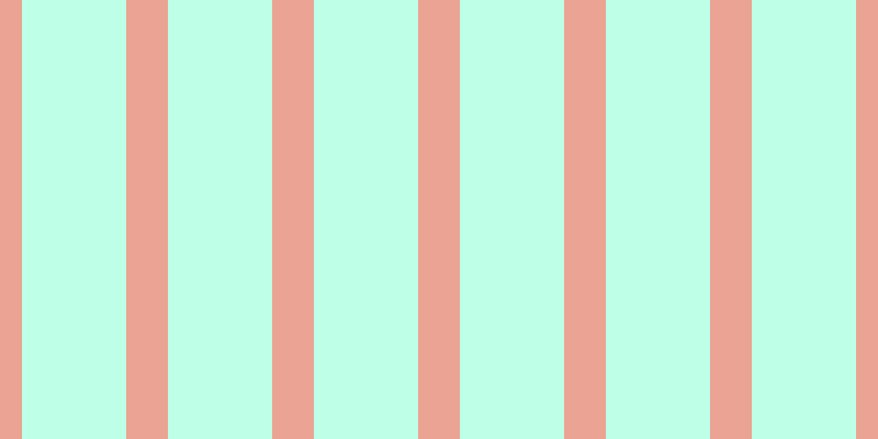 #bdffe7, #eba393 vertical lines, thirty-eight pixels wide, ninety-five pixels apart
