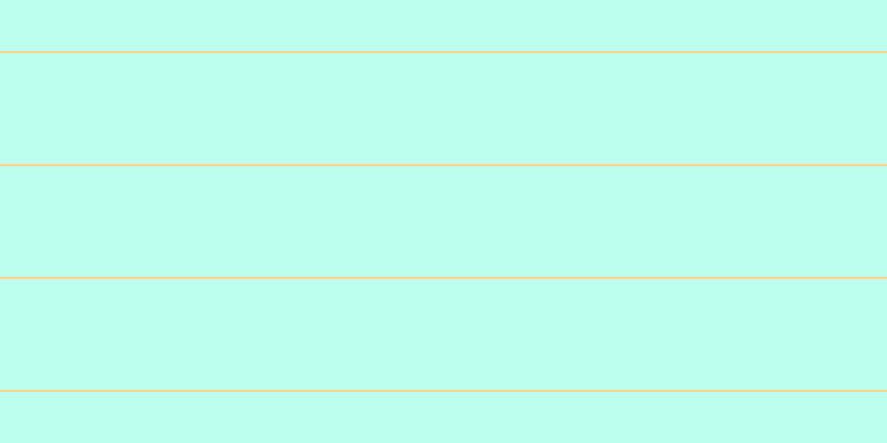 #bdffef, #fcd393 horizontal lines, two pixels wide, one hundred pixels apart