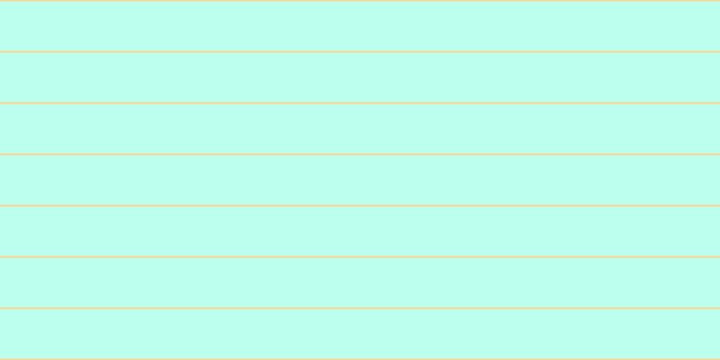 #bdffef, #fcd393 horizontal lines, two pixels wide, fifty-five pixels apart