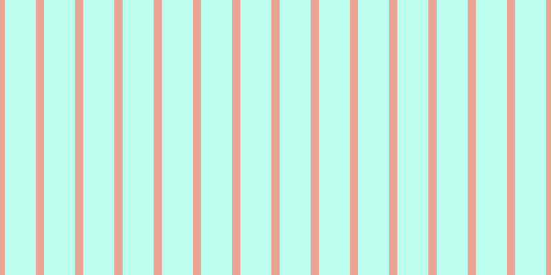 #bdffef, #eba393 vertical lines, twelve pixels wide, forty-five pixels apart