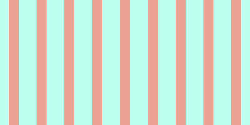 #bdffef, #eba393 vertical lines, thirty-two pixels wide, fifty-seven pixels apart