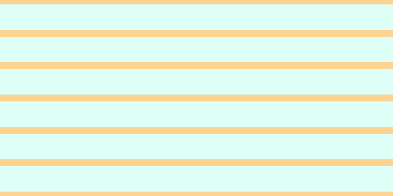#bdffef (50%), #fcd393 horizontal lines, fourteen pixels wide, fifty-two pixels apart