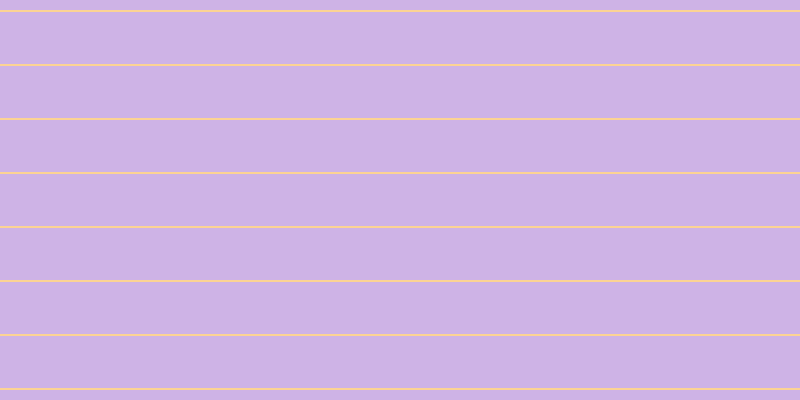 #bf9cde (75%), #fcd393 horizontal lines, two pixels wide, fifty-two pixels apart