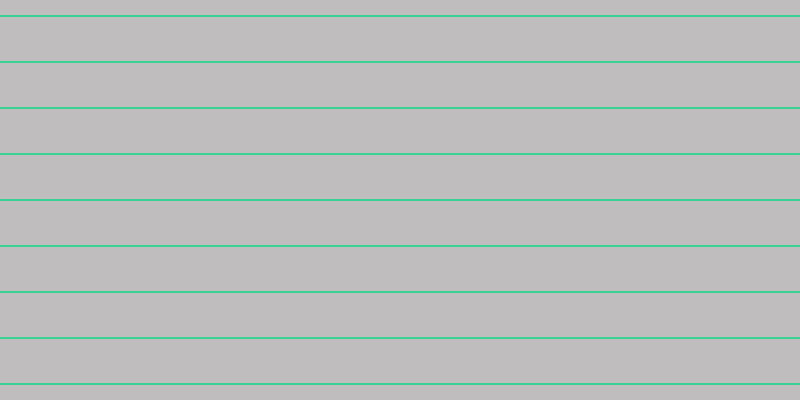 #bfbdbd, #36d393 horizontal lines, two pixels wide, forty-four pixels apart