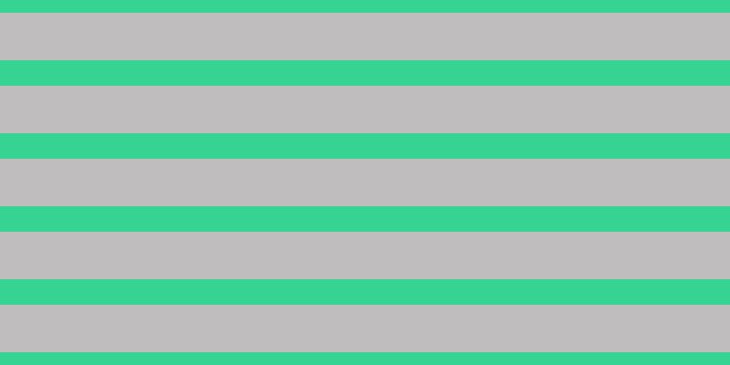 #bfbdbd, #36d393 horizontal lines, twenty-eight pixels wide, fifty-two pixels apart