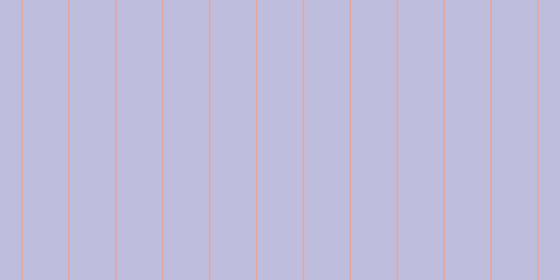 #bfbdde, #eba393 vertical lines, two pixels wide, sixty-five pixels apart