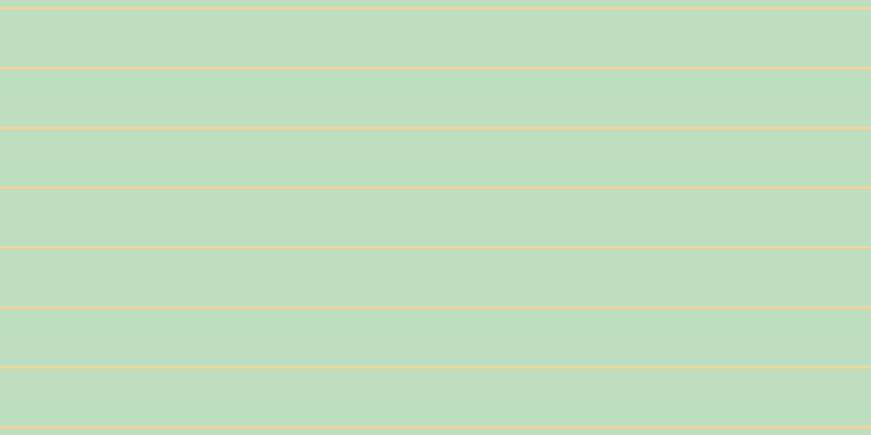 #bfdebd, #fcd393 horizontal lines, two pixels wide, fifty-three pixels apart