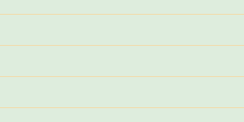 #bfdebd (50%), #fcd393 horizontal lines, two pixels wide, one hundred pixels apart