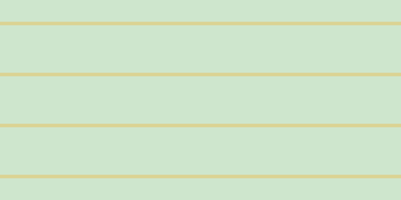 #bfdebd (75%), #dbd393 horizontal lines, seven pixels wide, ninety-five pixels apart