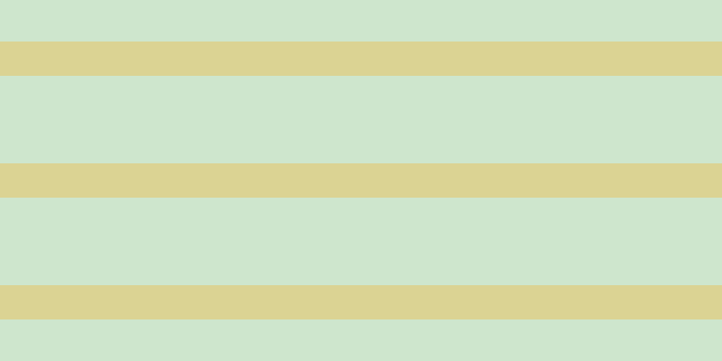 #bfdebd (75%), #dbd393 horizontal lines, thirty-eight pixels wide, ninety-seven pixels apart