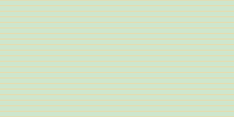#bfdebd (75%), #fcd393 horizontal lines, two pixels wide, seventeen pixels apart