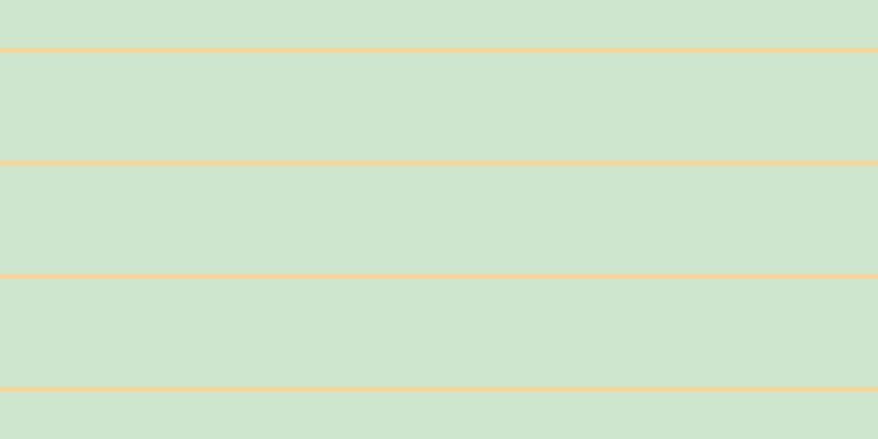 #bfdebd (75%), #fcd393 horizontal lines, four pixels wide, ninety-nine pixels apart
