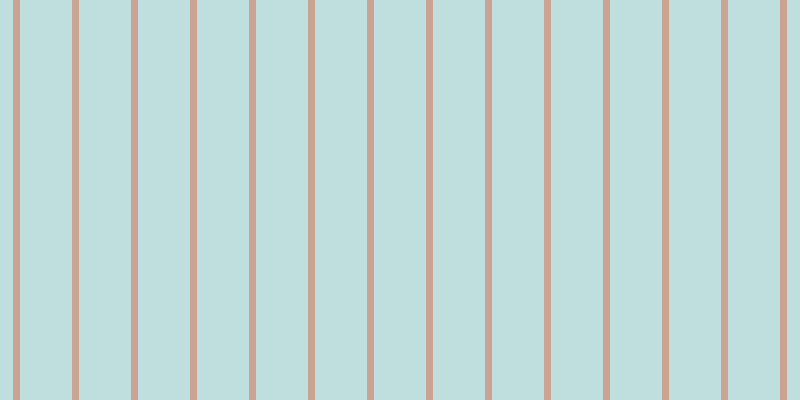 #bfdede, #caa393 vertical lines, seven pixels wide, fifty-two pixels apart