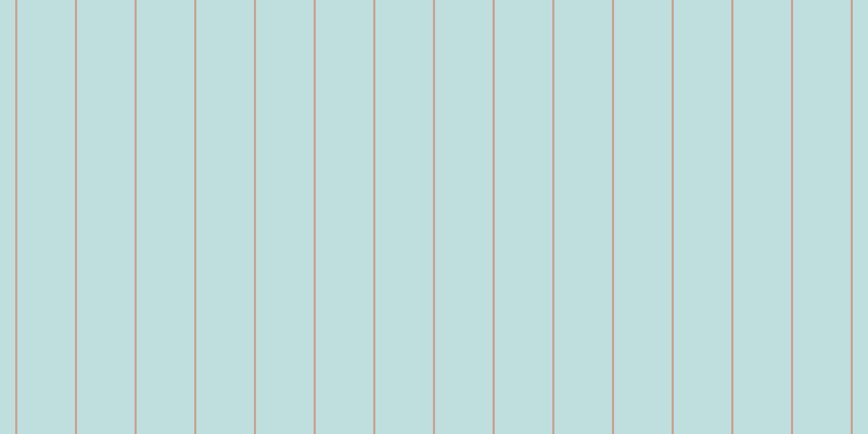#bfdede, #caa393 vertical lines, two pixels wide, fifty-three pixels apart