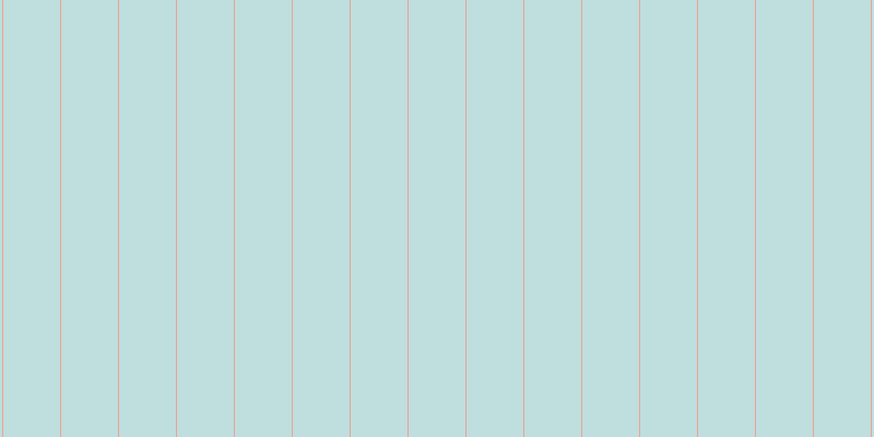 #bfdede, #eba393 vertical lines, one pixels wide, fifty-two pixels apart