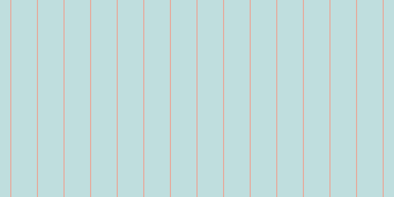 #bfdede, #eba393 vertical lines, two pixels wide, fifty-two pixels apart