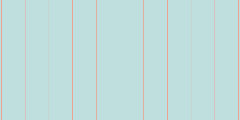 #bfdede, #eba393 vertical lines, two pixels wide, seventy-seven pixels apart