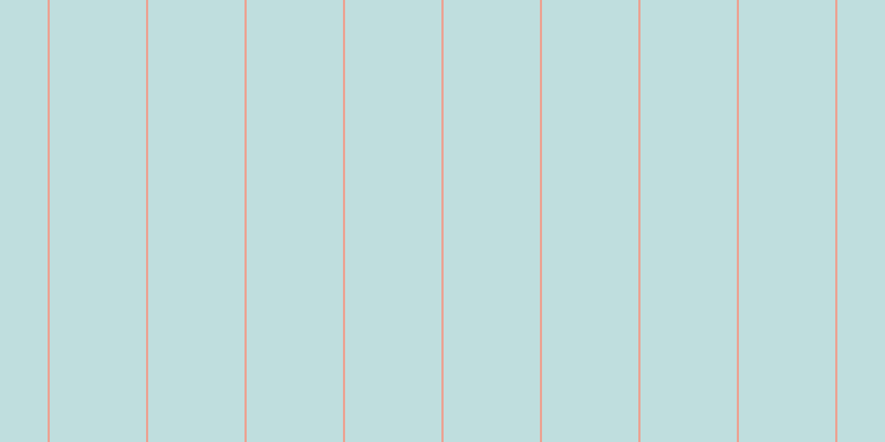 #bfdede, #eba393 vertical lines, two pixels wide, eighty-seven pixels apart
