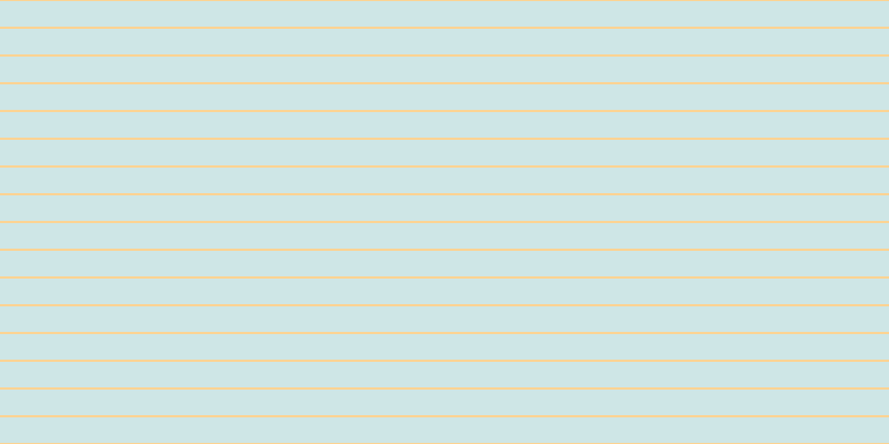 #bfdede (75%), #fcd393 horizontal lines, two pixels wide, twenty-three pixels apart