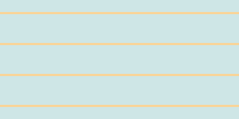#bfdede (75%), #fcd393 horizontal lines, seven pixels wide, ninety-seven pixels apart