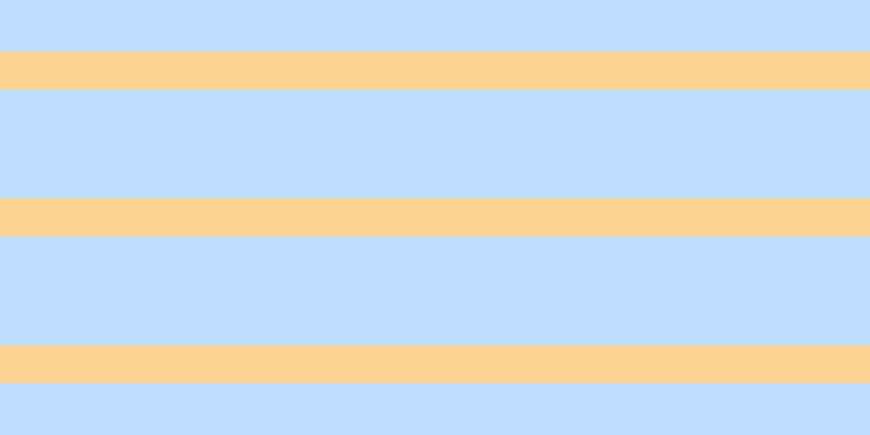 #bfdeff, #fcd393 horizontal lines, thirty-five pixels wide, one hundred pixels apart