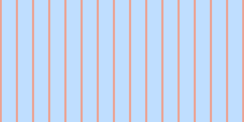 #bfdeff, #eba393 vertical lines, seven pixels wide, forty-six pixels apart