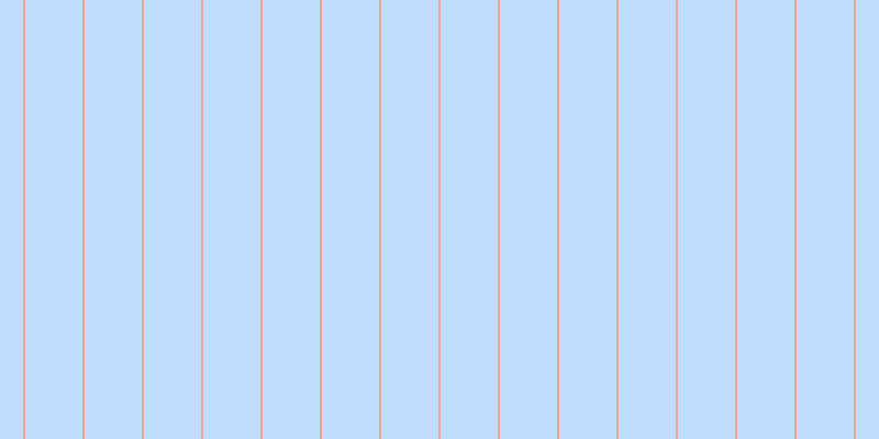 #bfdeff, #eba393 vertical lines, two pixels wide, fifty-two pixels apart
