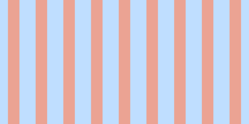 #bfdeff, #eba393 vertical lines, thirty-seven pixels wide, fifty-two pixels apart