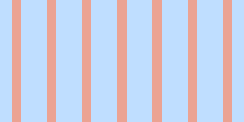 #bfdeff, #eba393 vertical lines, thirty pixels wide, eighty-five pixels apart