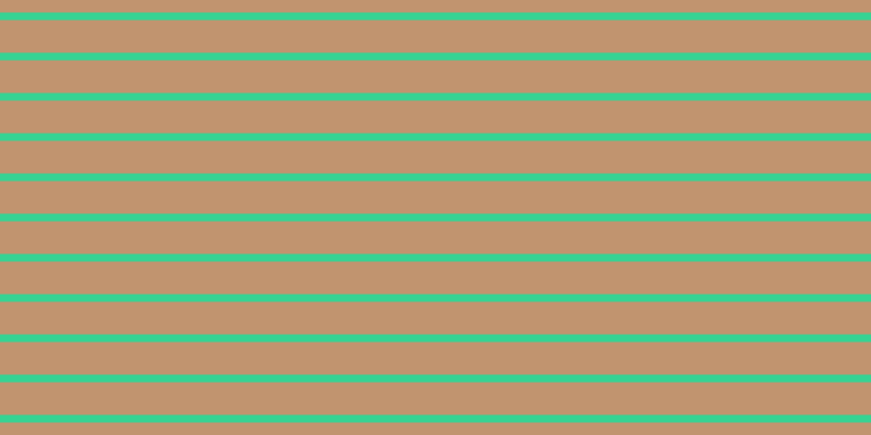 #c1946f, #36d393 horizontal lines, seven pixels wide, thirty pixels apart