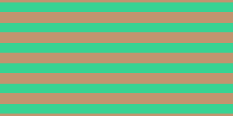 #c1946f, #36d393 horizontal lines, thirty-three pixels wide, thirty-seven pixels apart