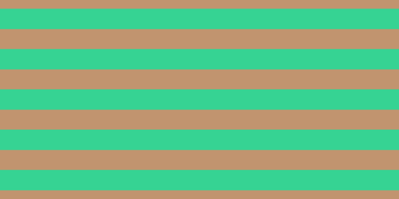 #c1946f, #36d393 horizontal lines, forty-one pixels wide, forty pixels apart