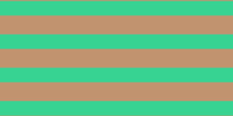 #c1946f, #36d393 horizontal lines, fifty pixels wide, sixty-five pixels apart
