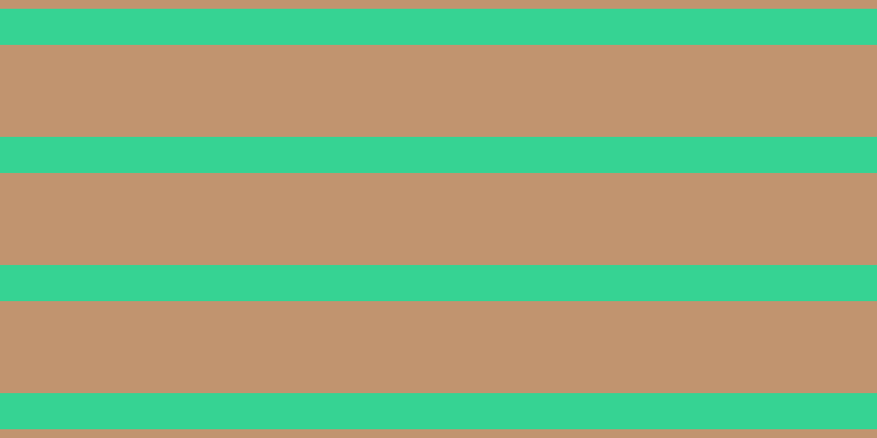 #c1946f, #36d393 horizontal lines, thirty-three pixels wide, eighty-four pixels apart