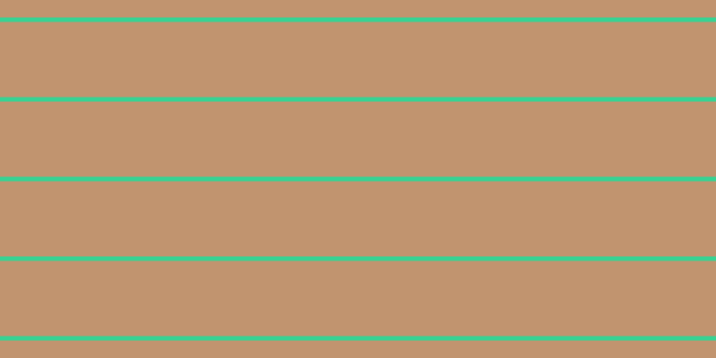 #c1946f, #36d393 horizontal lines, five pixels wide, eighty-four pixels apart
