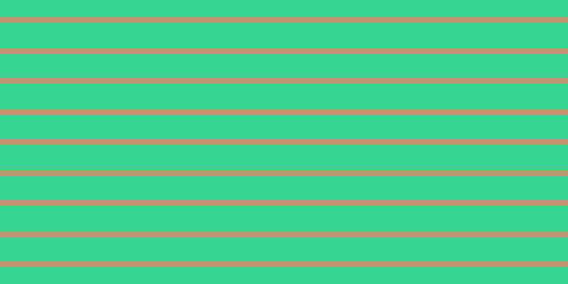 #c1946f, #36d393 horizontal lines, thirty-five pixels wide, eight pixels apart