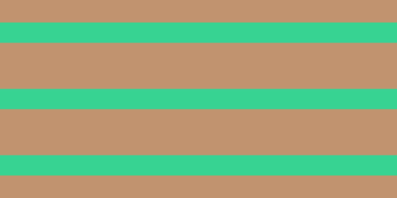 #c1946f, #36d393 horizontal lines, forty-one pixels wide, ninety-three pixels apart