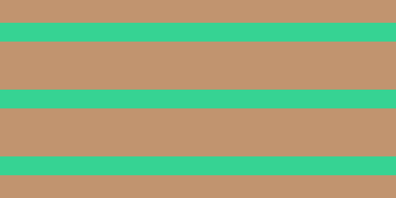 #c1946f, #36d393 horizontal lines, thirty-eight pixels wide, ninety-seven pixels apart