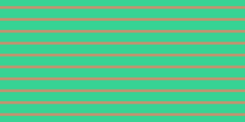 #c1946f, #36d393 horizontal lines, thirty pixels wide, nine pixels apart