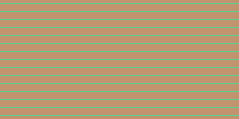 #c1946f, #57d393 horizontal lines, two pixels wide, twenty-five pixels apart