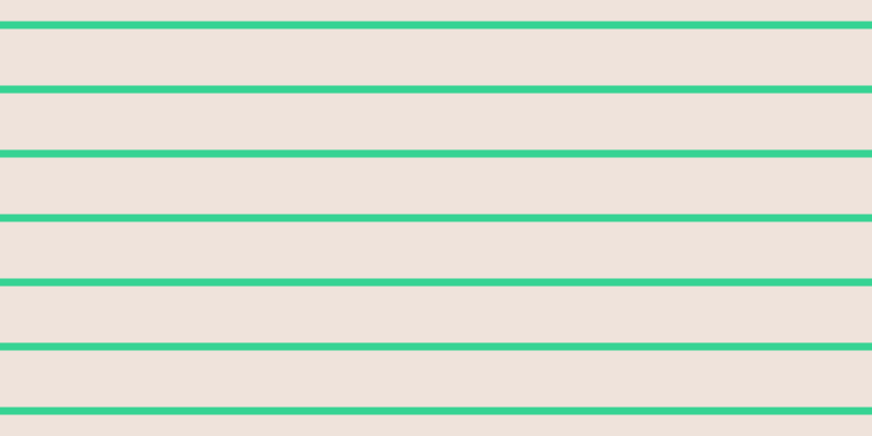 #c1946f (25%), #36d393 horizontal lines, seven pixels wide, fifty-two pixels apart