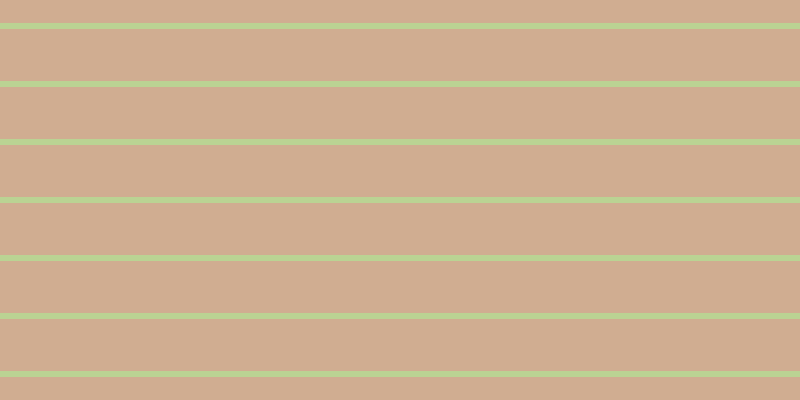 #c1946f (75%), #bad393 horizontal lines, six pixels wide, fifty-two pixels apart