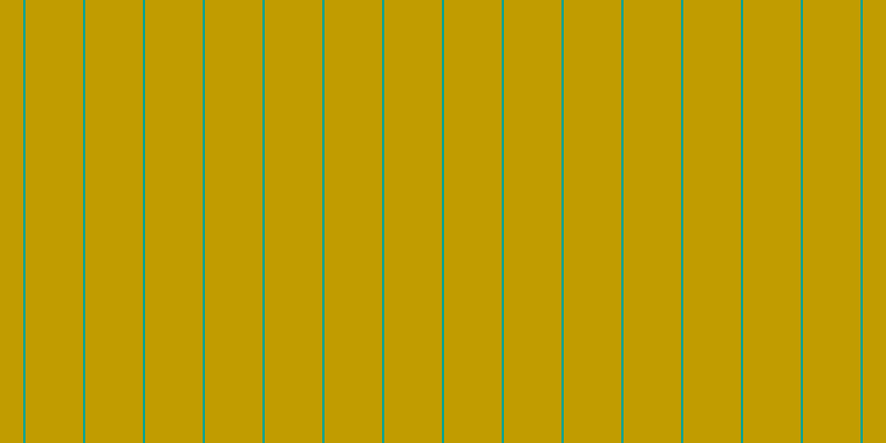 #c19c00, #04a393 vertical lines, two pixels wide, fifty-two pixels apart